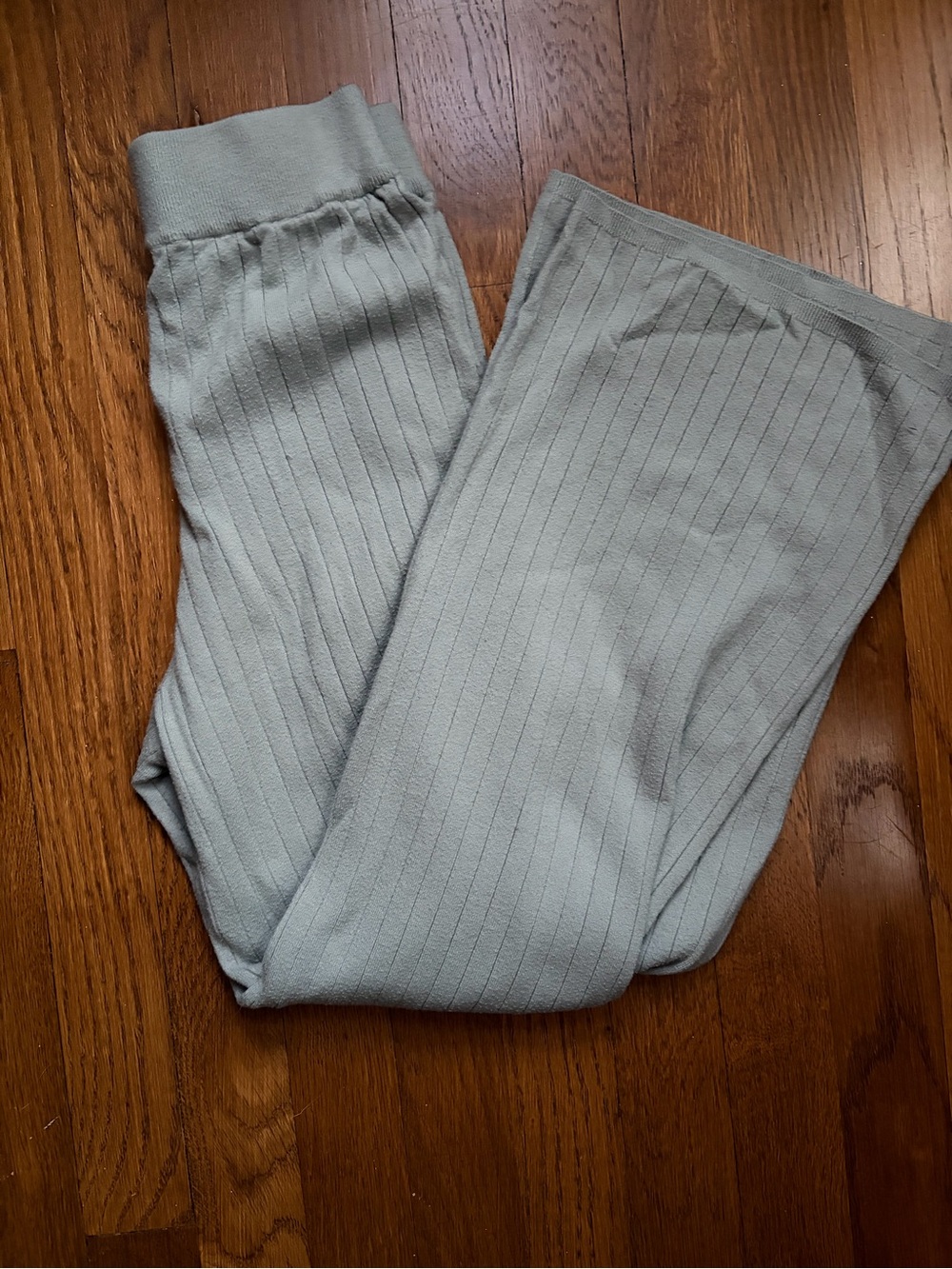 Abercrombie and Fitch Ribbed Lounge Pants - Light Sage